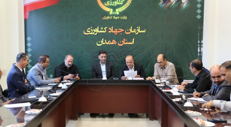 نشست تخصصی بررسی نیاز سنجی نیروی انسانی با هدف چابک‌سازی ساختار سازمان جهاد کشاورزی همدان