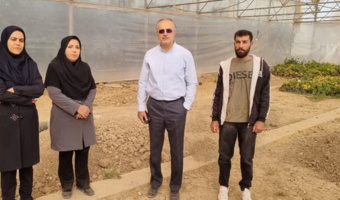 بازدید اعضای کمیته فنی نهال از محل احداث  نهالستان در شهرستان رزن