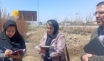 بازدید مشترک از مراکز عرضه نهال در سطح شهر همدان