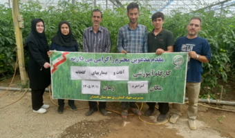 برگزاری کلاس آموزشی ترویجی با موضوع «آفات و بیماری‌های گلخانه» در همدان