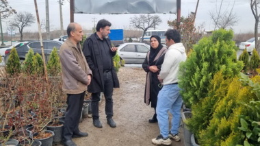 بازدید از مراکز عرضه نهال در استان همدان